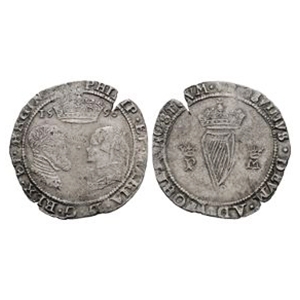 British Tudor Coins - Ireland - Mary and Philip - 1556 - Groat