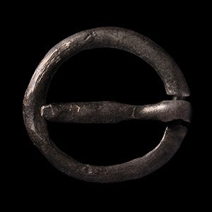 Medieval Silver Ring Brooch