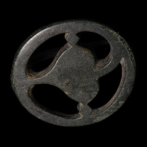 Roman Bronze Openwork Plate Brooch