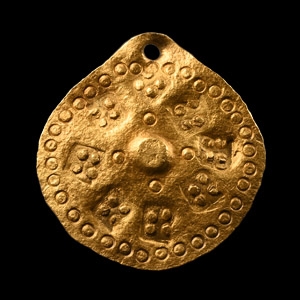 Viking Age Gold Scutiform Pendant