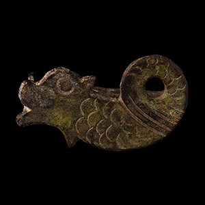 Roman Bronze Hippocamp Brooch
