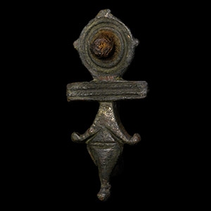 Roman Bronze Plate Brooch