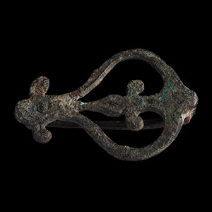 Roman Bronze Openwork Plate Brooch