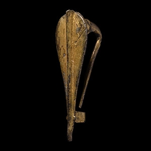 Roman Gilt Bronze Plate Brooch