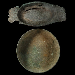 Roman Bronze Platter Group
