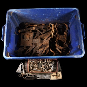 Medieval and Other Mixed Copper-Alloy and Iron Artefact Group