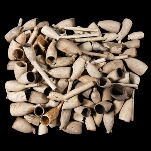 Post Medieval Clay Pipe Bowl Group Including Armorials