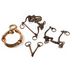 Medieval Iron Horse Bit Group