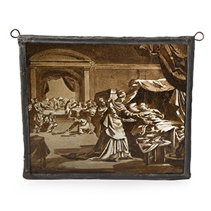 Post Medieval Stained Glass Window Pane