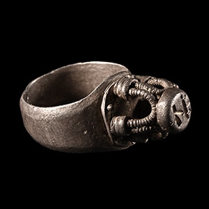 Byzantine Silver Architectural Ring