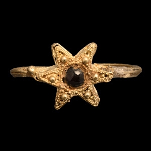Byzantine Gold Star Ring