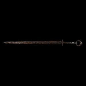Roman Iron Dagger with Ring Pommel