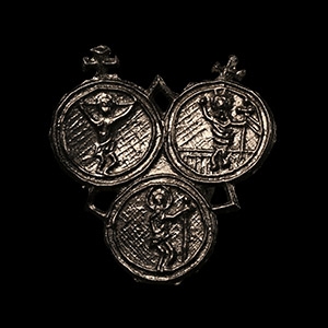 Medieval Dutch Pewter Holy Blood Of Wilsnack Pilgrims Badge