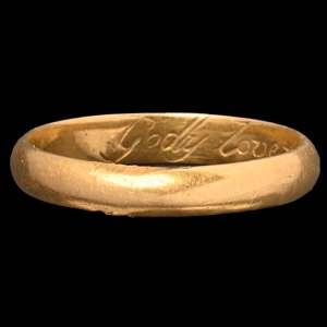 Post Medieval Gold Godly Love Will Not Remove Posy Ring