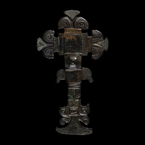 Anglo-Saxon Gilt Bronze Florid Cruciform Brooch