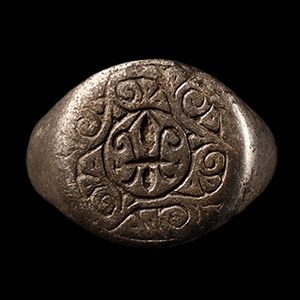 Medieval Silver Ring with Lis Motif