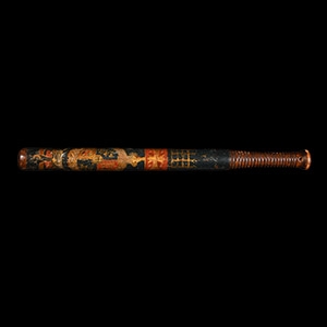 Georgian Painted Wooden Police Truncheon