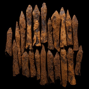 Medieval Iron Crossbow Bolt Group