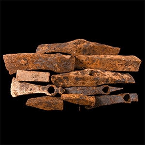 Viking Age And Later Iron Axehead Group