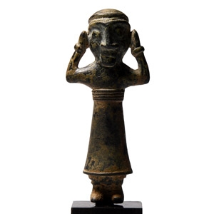 Elamite Bronze Worshipper Figure