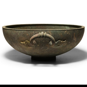 Bronze Bowl with Handle