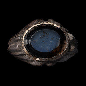 Roman Silver Ring with Gemstone