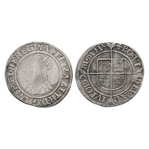 English Tudor Coins - Elizabeth I - Groat