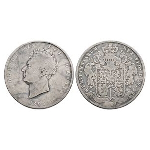 English Milled Coins - George IV - 1825 - Halfcrown