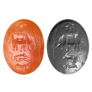 Roman Carnelian Gemstone with Animals