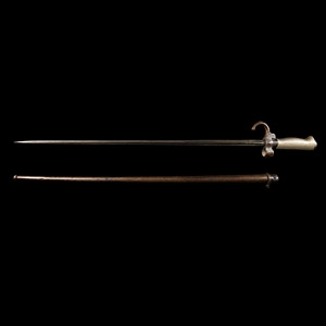 French Lebel 1886 Model Rosalie Epee Bayonet with Scabbard
