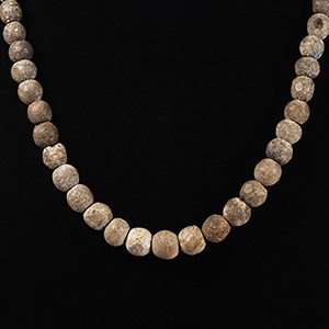 Natural History - Woolly Mammoth Bone Bead Necklace String