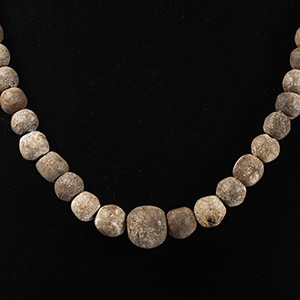 Natural History - Woolly Mammoth Bone Bead Necklace String