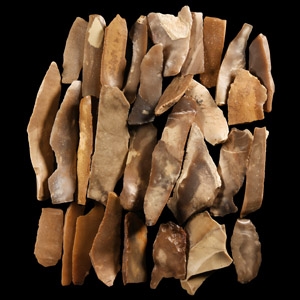 Stone Age Flint Knife Group
