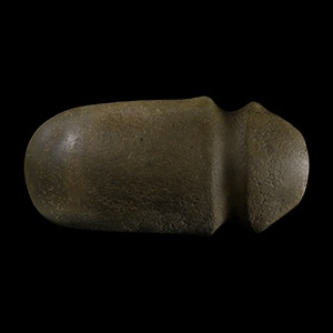Large Prehispanic Grooved Polished Stone Axehead