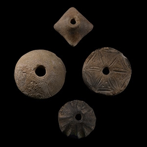 Stone Age Neolithic Ceramic Spindle Whorl Group