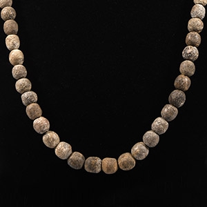 Natural History - Woolly Mammoth Bone Bead Necklace String