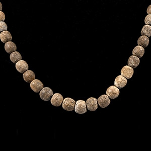 Natural History - Woolly Mammoth Bone Bead Necklace String