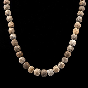 Natural History - Woolly Mammoth Bone Bead Necklace String