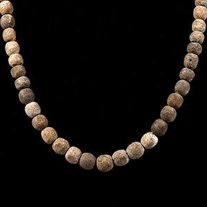 Natural History - Woolly Mammoth Bone Bead Necklace String