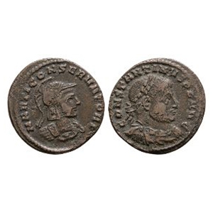 Roman Imperial - Constantine I (the Great) - Double Portrait Follis