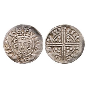 English Medieval Coins - Henry III - London / Nicole - Long Cross Penny
