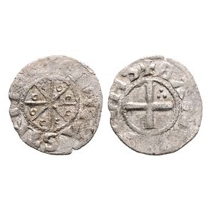 World Coins - Crusader Issues - Tripoli - Bohemund VII - AR Denier