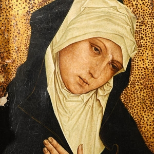 Oil Painting of Sorrowful Virgin
