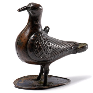 Medieval Bronze Limoges Eucharistic Dove
