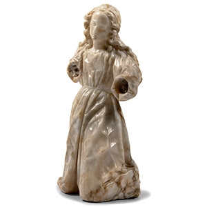Medieval Alabaster Weeping Mary Magdalene