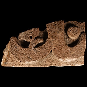 Sultanate Red Sandstone Frieze Fragment