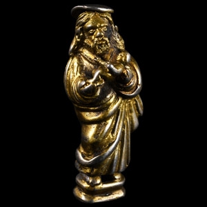 Medieval Gilt Silver Saint Simeon