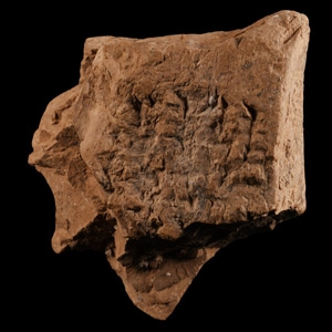 Babylonian Ceramic Cuneiform Tablet Fragment