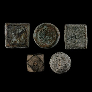 Viking Age Bronze Weight Group