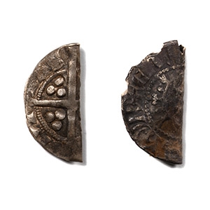 English Medieval Coins - Edward I - Folded AR Long Cross Pennies [2]